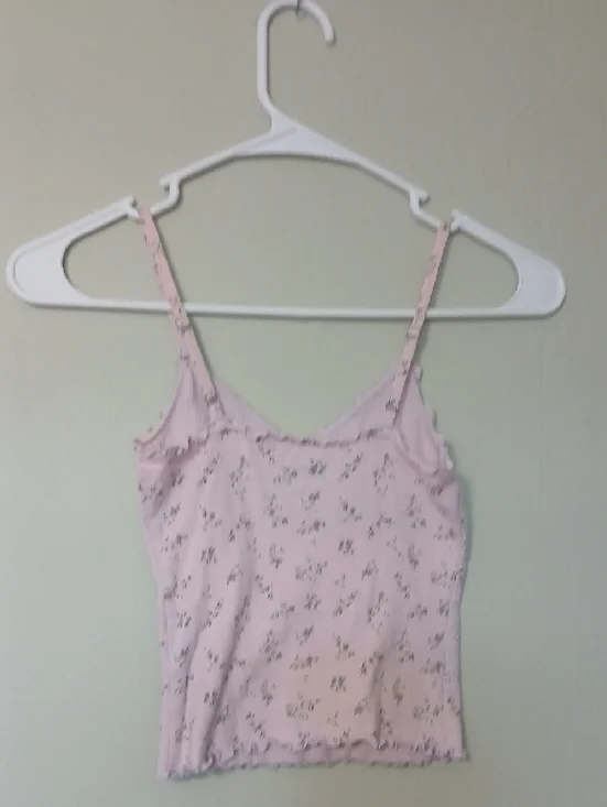 Hollister Light Pink Floral Crop Top Size XS - Picture 3 of 4